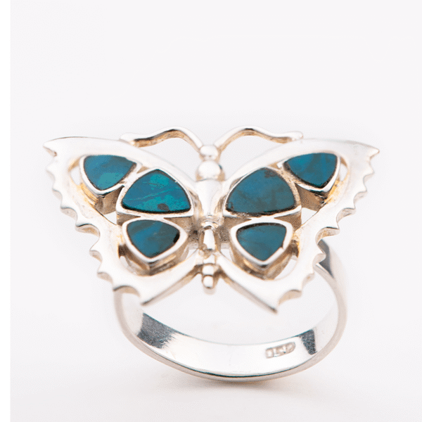 Butterfly turqouise ring