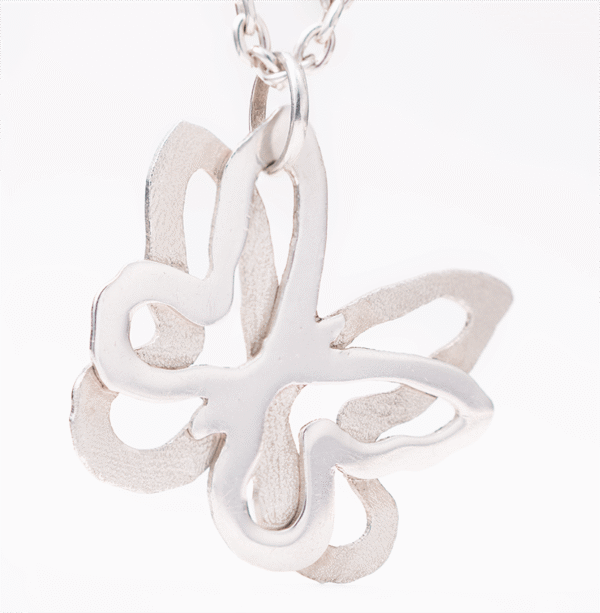 Silverbutterflynecklace