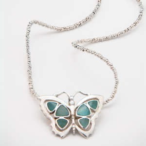 Opal Andino Butterfly necklace