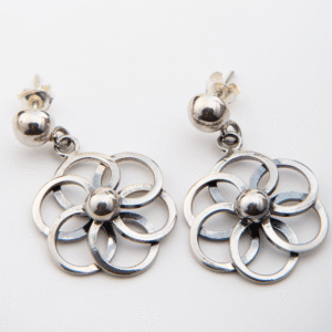 Bold Flower Link Earrings
