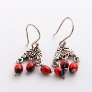 Huayruro hoop earrings