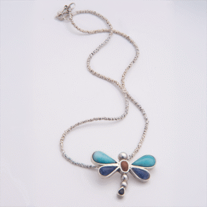 Dragonfly Silver Necklace